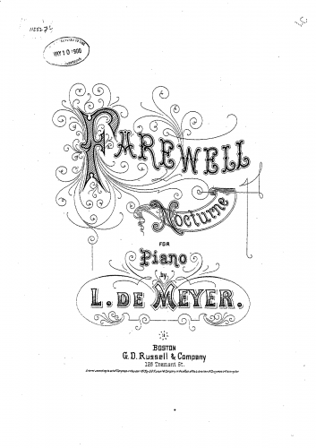 Meyer - Farewell - Score