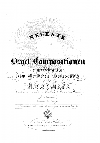 Hesse - Variationen ueber ein original Thema, Op. 34 - Score