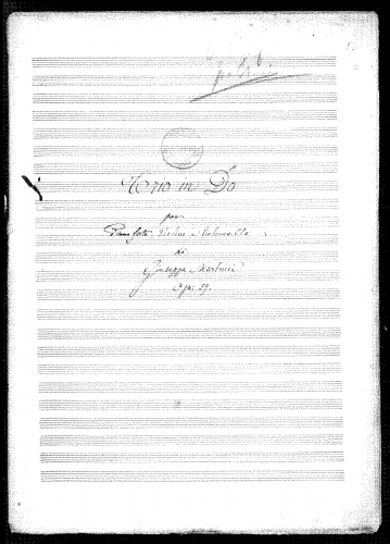 Martucci - Piano Trio in C, Op. 59 - Complete autograph score