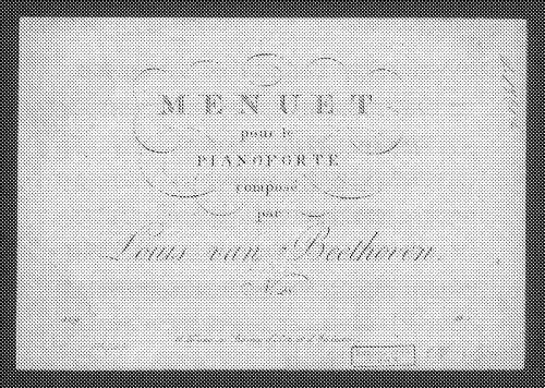 Beethoven - Minuet, WoO 82 - Score