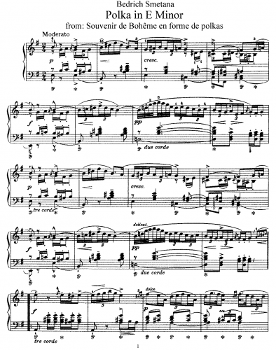 Smetana - Souvenir de Bohême en forme de Polkas - 2. Polka in E minor
