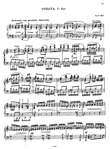 Medtner - Sonaten-Triade, Op. 11 - 3. Sonata in C - complete score