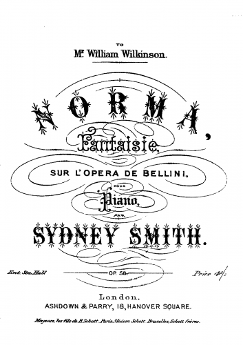 Smith - Norma, Op. 58 - Score