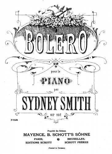 Smith - Bolero - Score
