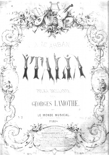 Lamothe - Italia, Op. 5 - Score
