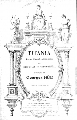 Hüe - Titania - Vocal Score - Score