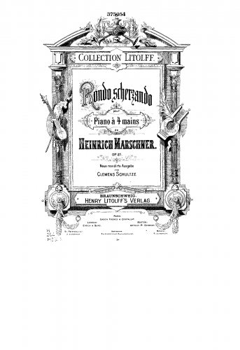 Marschner - Rondo Scherzando, Op. 81 - Score