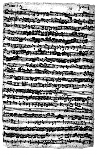 Quantz - Triosonata in E minor, QV 2:21 - Score