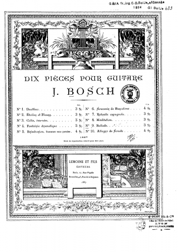 Bosch - Ballade, Op. 19 - Score