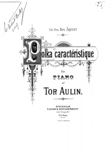 Aulin - Polka caracteristique - Score