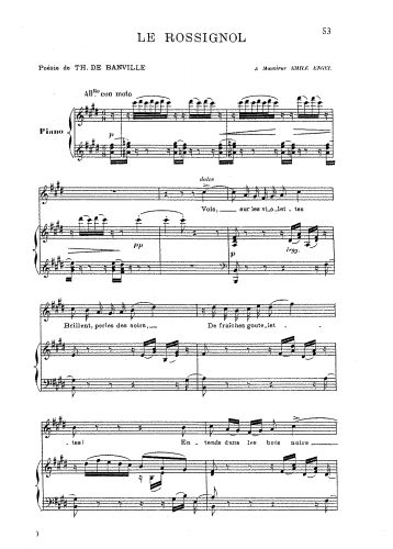 Saint-Saëns - Le Rossignol