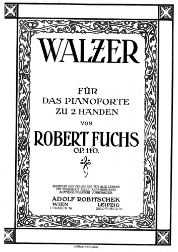 Fuchs - Waltzes - Score