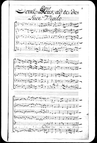 Lalande - Deus, Deus meus ad te luce vigilo, Grand motet - Score