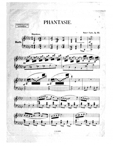 Fuchs - Phantasie - Harp Scores - Score