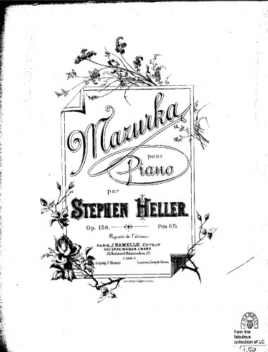 Heller - Mazurka, Op. 158 - Score
