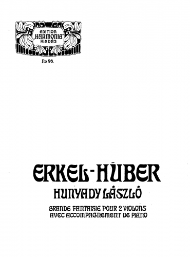 Huber - Hunyady László - Scores and Parts