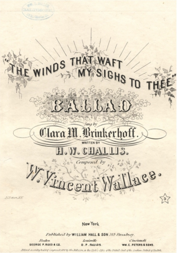 Wallace - The Winds that Waft My Sighs to Thee - Score