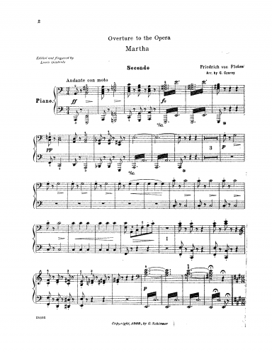 Flotow - Martha - Vocal Score - Score