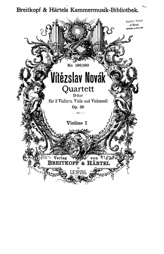 Novák - String Quartet No. 2