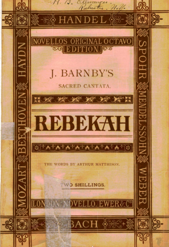 Barnby - Rebekah - Vocal Score - Score
