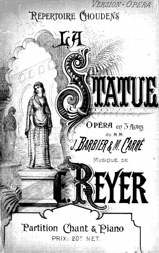 Reyer - La statue - Vocal Score - Score