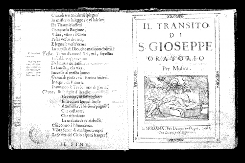 Colonna - Il transito di S. Giuseppe - Libretti - Complete Libretto