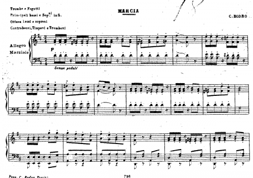 Bodro - Marcia - For Organ solo - Score