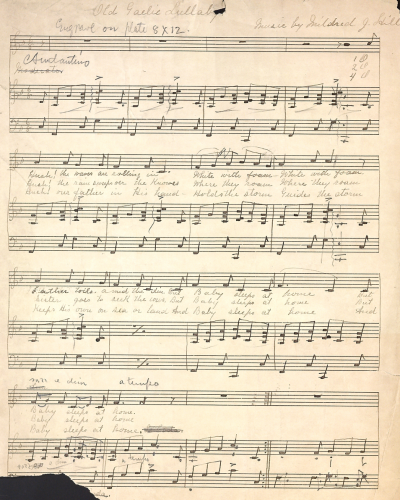 Hill - Old Gaelic Lullaby - Score