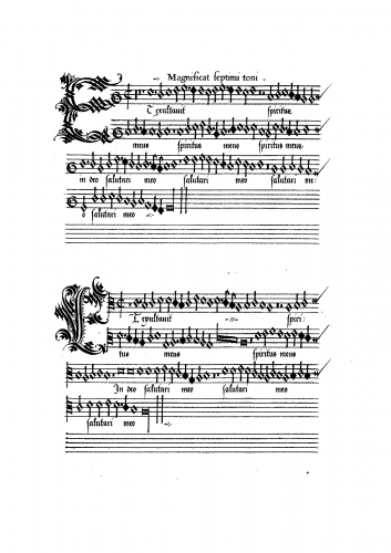 Gombert - Magnificat settings - Magnificat septimi toni - Complete Parts