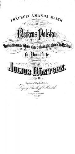 Röntgen - Neckens Polka, Op. 11 - Score