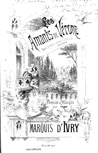 Ivry - Les amants de Vérone - Vocal Score - Score