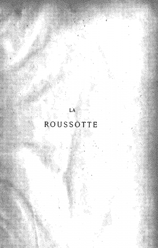 Hervé - La roussotte - Vocal Score - Score