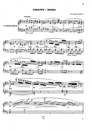 Rosenhain - Morceaux de concours (3 Solos) - Piano Score