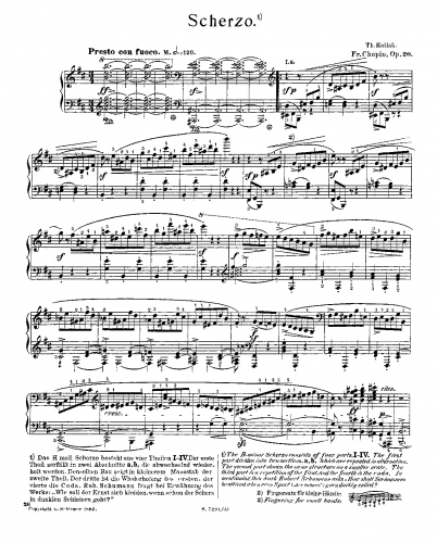 Chopin - Scherzo No. 1 - Piano Score - Score