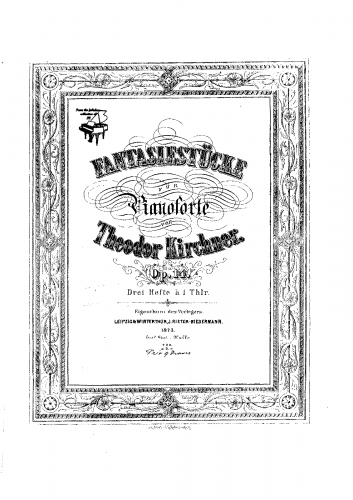 Kirchner - 9 Fantasiestücke, Op. 14 - Score