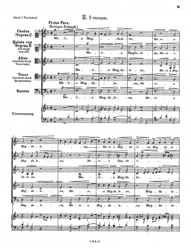 Schein - Maria Magdalena - Score