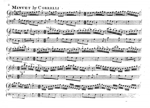 Snow - Variations on a Minuet by Corelli - Score