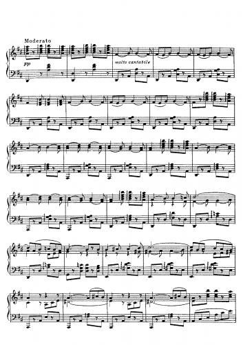 Offenbach - Les contes d'Hoffmann - Barcarolle (Act IV) For Piano solo - Score
