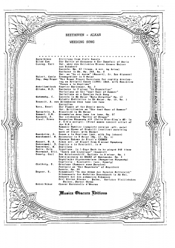 Alkan - Transciptions of Beethoven Works - Bundeslied, Op. 122 - 5. Beethoven: Chorus (Chant d'Alliance) from ''Bundeslied, Op. 122''