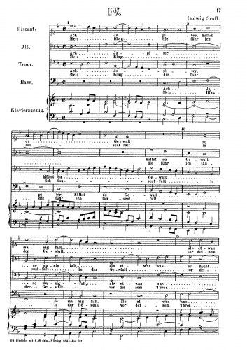 Senfl - Motet: Ach Jupiter hätt'st du Gewalt - Score