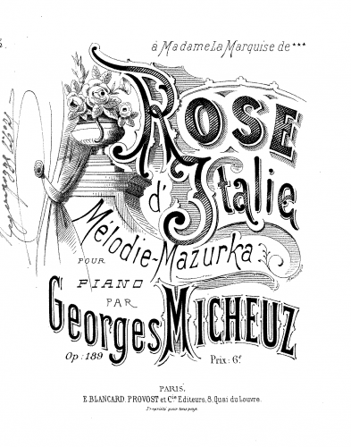Micheuz - Rose d'Italie - Score