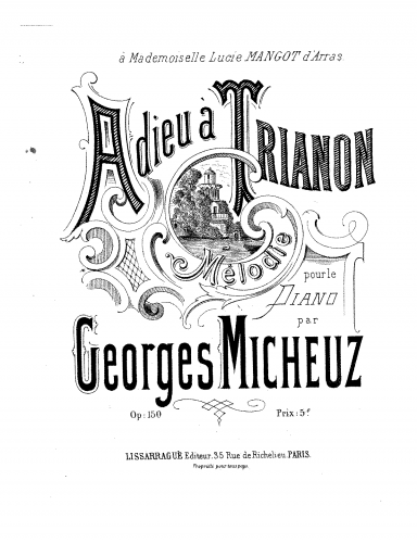 Micheuz - Adieu à Trianon - Score