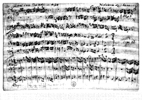 Reichenauer - Trio Sonata in D major - Score