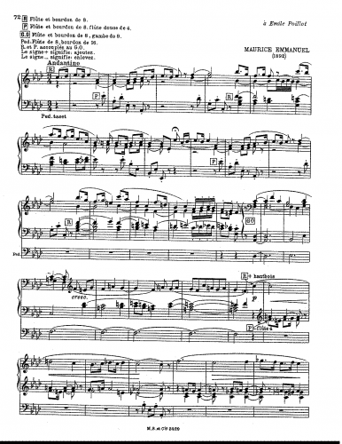Emmanuel - Andantino - Score