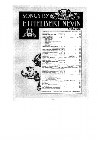 Nevin - 5 Songs - 1. A Summer Day