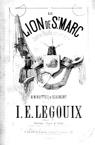 Legouix - Le lion de St. Marc - Vocal Score - Score