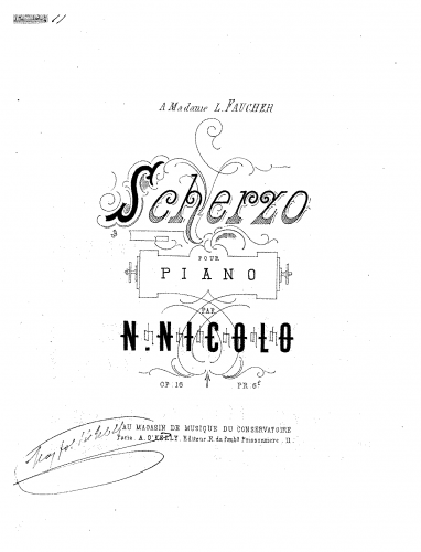 Nicolò-Isouard - Scherzo - Score