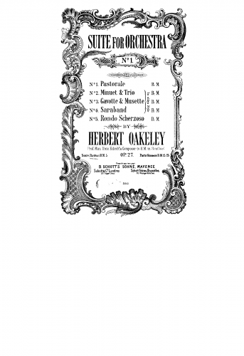 Oakeley - Suite No. 1 - Score