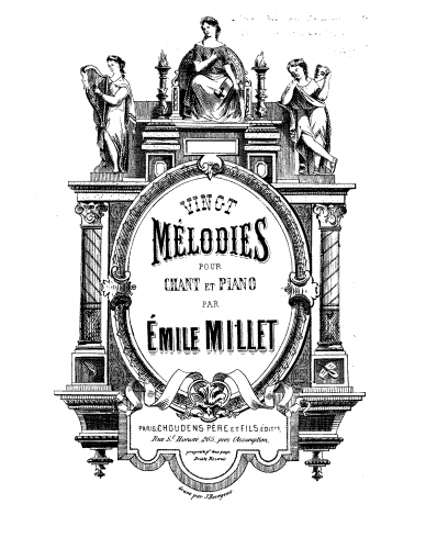 Millet - 20 Mélodies - Score