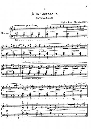 Karg-Elert - Dekameron, Op. 69 - Score